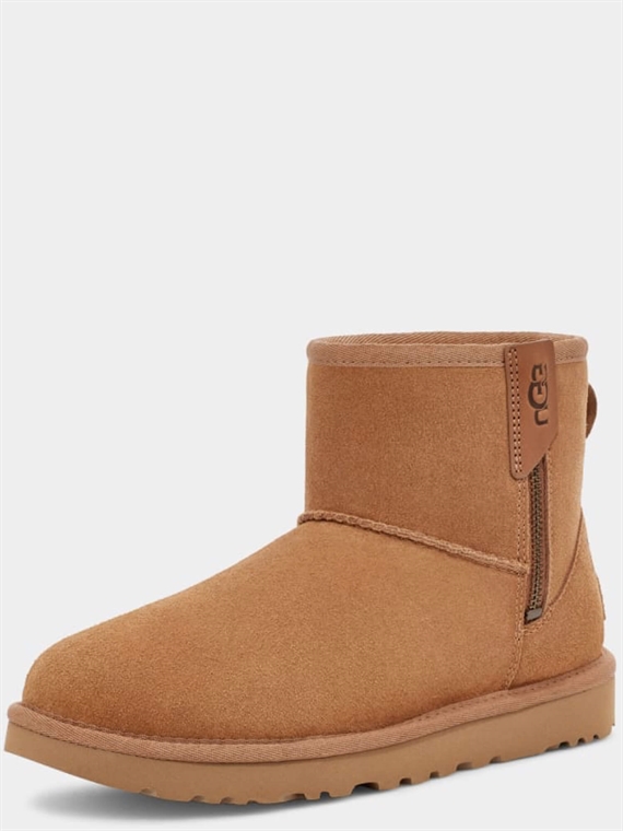 UGG Classic Mini Bailey Zip Støvler, Chestnut